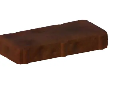 Construction Brick Aged Low-poly 3D model