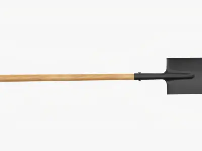Shovel gardening 04 3D model