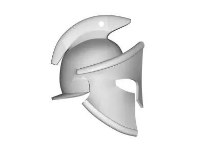 Spartan helmet keychain 3D print model
