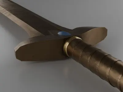 The Sword of Mithon Low-poly 3D model