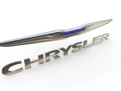 chrysler logo 3D model by 3dlogoman
