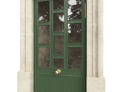 Entrance classic door 139  3D model