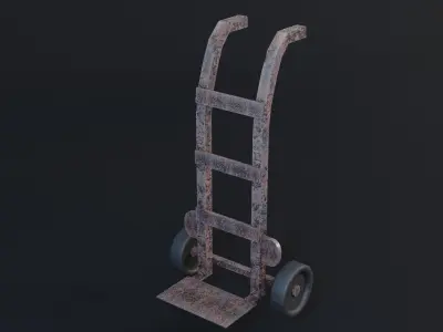 Transport Trolly - Game Ready - PBR 3D Model Low-poly 3D model