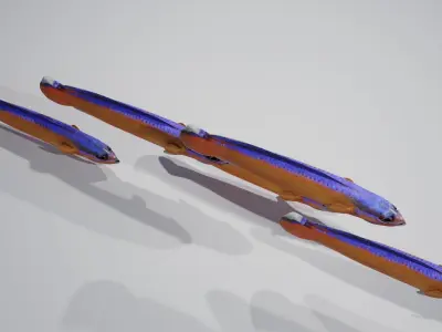 Neon Dotyyback Free 3D model