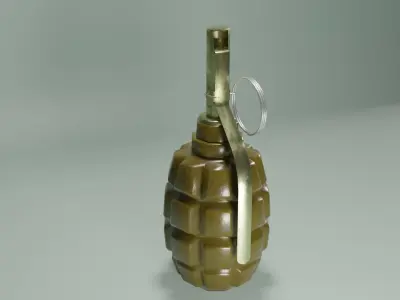 Grenade F1 Low-poly 3D model purchase