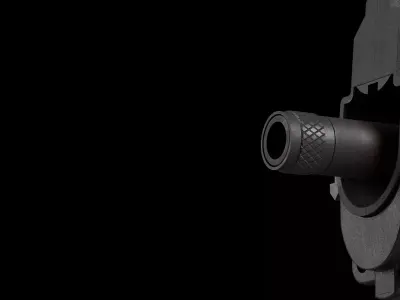 HK 45 ACP Thread Protector Free low-poly 3D model