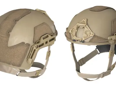 ATE HHV BALLISTIC HELMET Low-poly 3D model