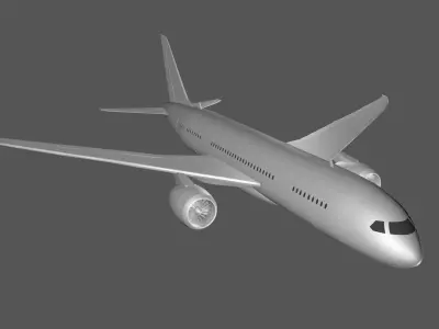 Airplane boeing - boeing 3D model