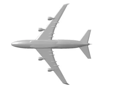 B747-400F Wingspan 2200mm 3D print model