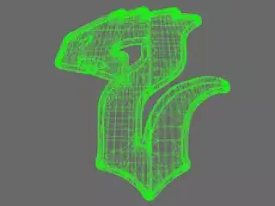 Void Serpents V10K Shoulder Symbols LEFT 3D print model