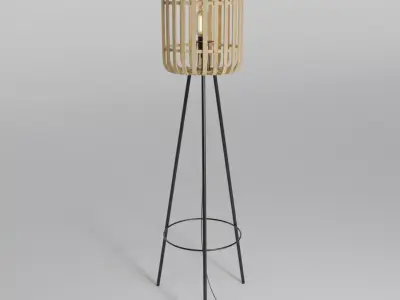 Floor standing scandinavian lamp 3D model