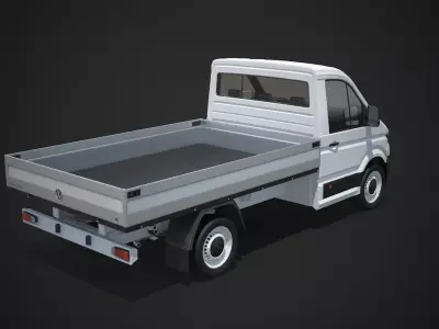 VW Crafter Pickup Short Cab 3D model