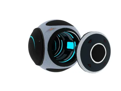 Scifi Camera Drone Low-poly 3D model
