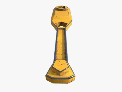 Hydrant Wrench Free low-poly 3D model