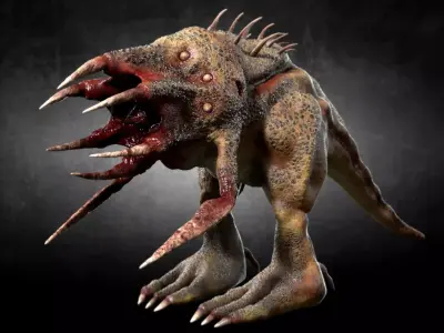 3D model Reptile Alien Creature 3D model