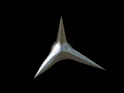 Caltrop Series 01 PBR 4K Free 3D model