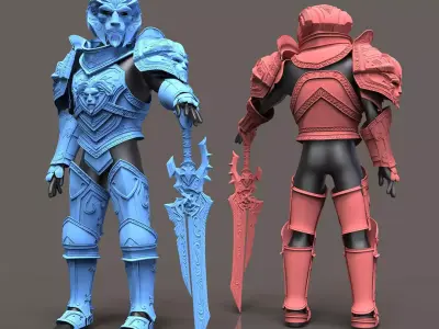 Anduin Wrynn Full Armor Set 3D Model Ready to Print 3D print model