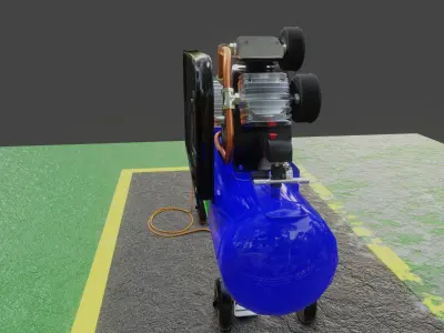 Air Compressor Low-poly 3D model buy