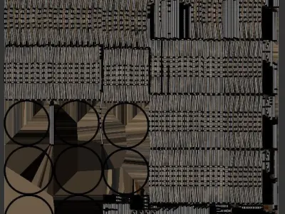 Wood barrel 3D model buy