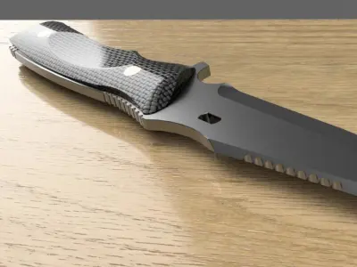m311 spelter knife 3D model