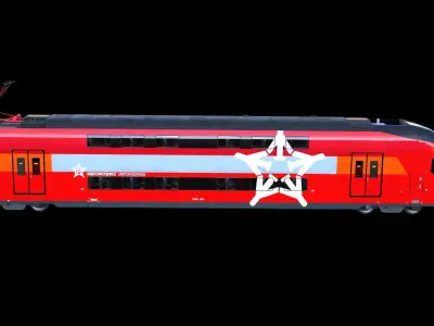 Aeroexpress Stadler KISS 3d 3D model