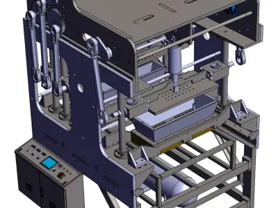 Jelly food filling machine 3D model