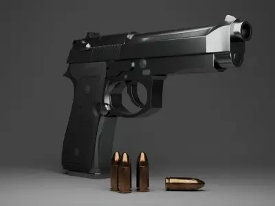 Beretta 92FS 3D model purchase
