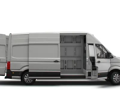 VW Crafter Panel Van L3H3 HQ Interior 2023 3D model