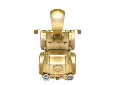 Luxury Tractor Pendant STL  3D print model