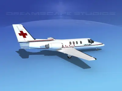 Cessna 500 Citation I V14 3D model purchase