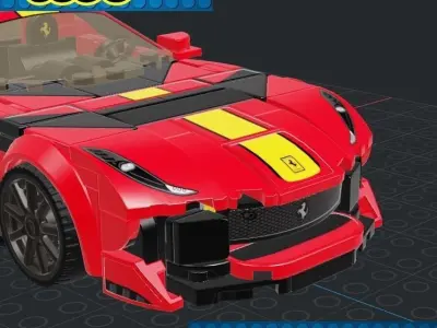 Lego Car - Ferrari 812 3D print model purchase