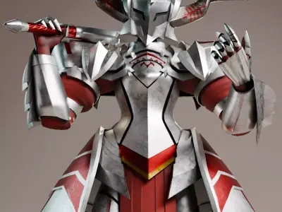 Knight Mordred from Fate series 3D model