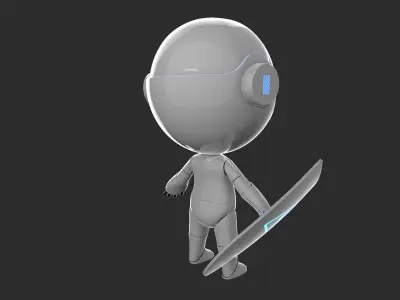 robot humanoid 3D model purchase