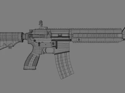 Heckler and Koch HK416 3D model