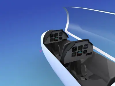 Duo Discus Sailplane 3D model 4