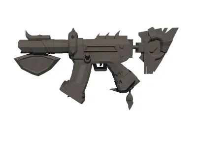 Stylize gun 3D model