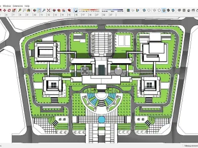 Sketchup Hotel K1 3D model