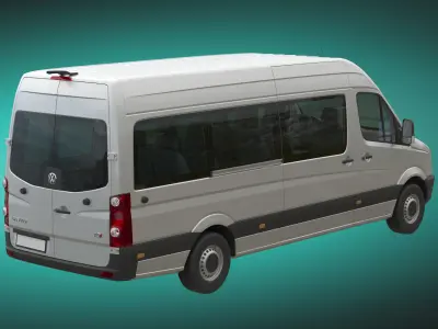 VW Crafter 2011 minibus L3H2  3D model