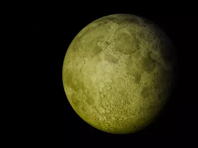 Moon 3d Low-poly 3D model