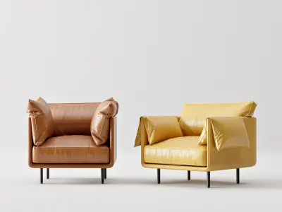 Crate and Barrel Arm Chair 3D model