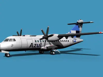 ATR-42-320 Azul 3D model