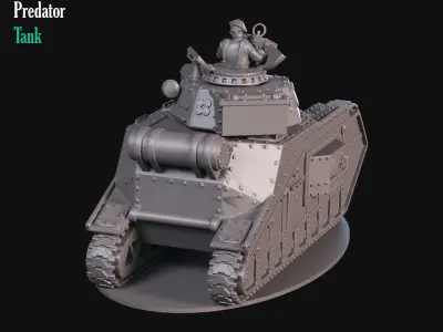 Predator Tank 3D print model