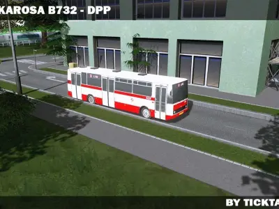 Karosa B732 Low-poly 3D model