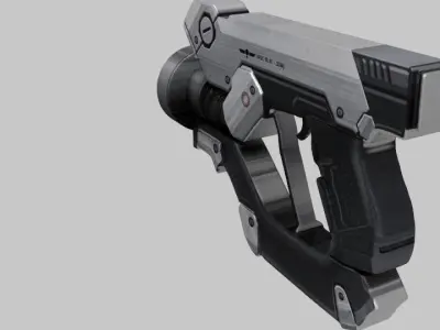Sci - fi Gun Low-poly 3D model