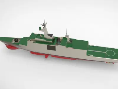 la fayette class frigate 3D model from CGTrader