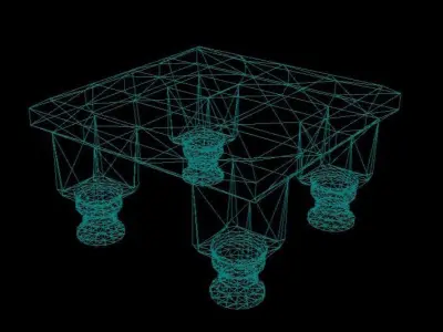Ritualistic Stool 3D model