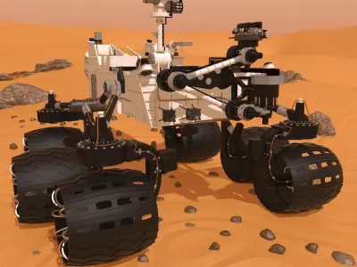 Curiosity Rover Mars 3D model