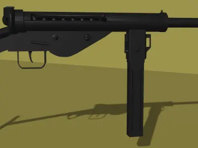 MP-3008 3D model Game ready asset Free low-poly 3D model