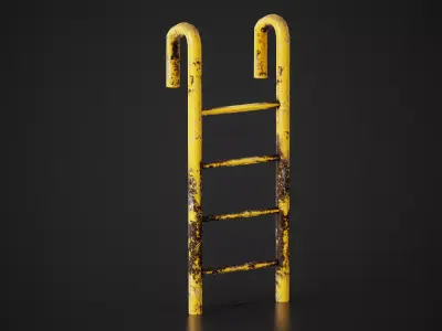 Old Ladder  Low-poly 3D model