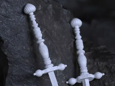 Ancient Dagger Low-poly 3D model purchase